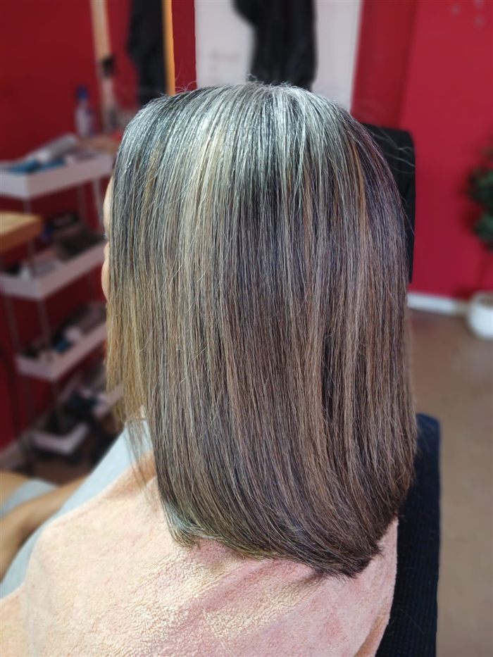 Colour, wash and blow-dry result at Hair By Mimmie