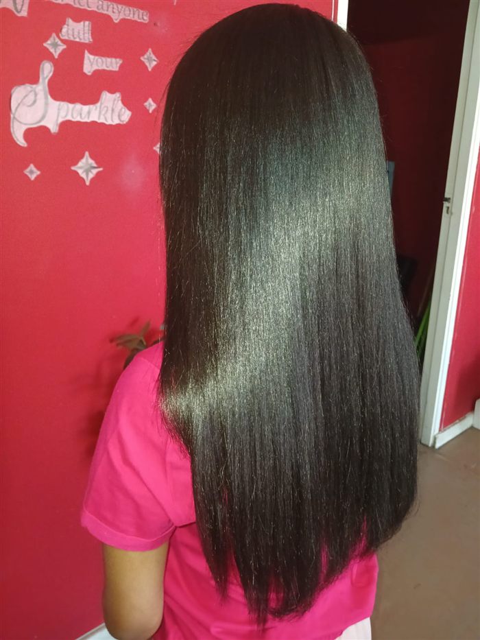 Wash and blow-dry result at Hair By Mimmie